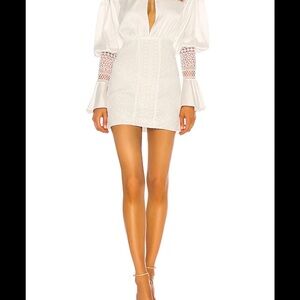 Michael Costello x revolve Elegant White Mini Dress
